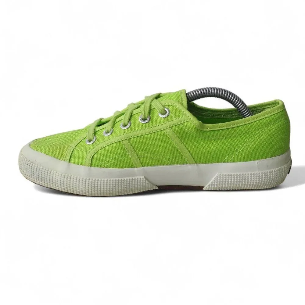 Superga 2750 Cotu Classic Lace-up‎ Sneakers 'Acid Green' Women's 7